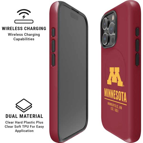 University of Minnesota Minneapolis MN Est 1851 iPhone 16 Pro Magsafe Impact Case